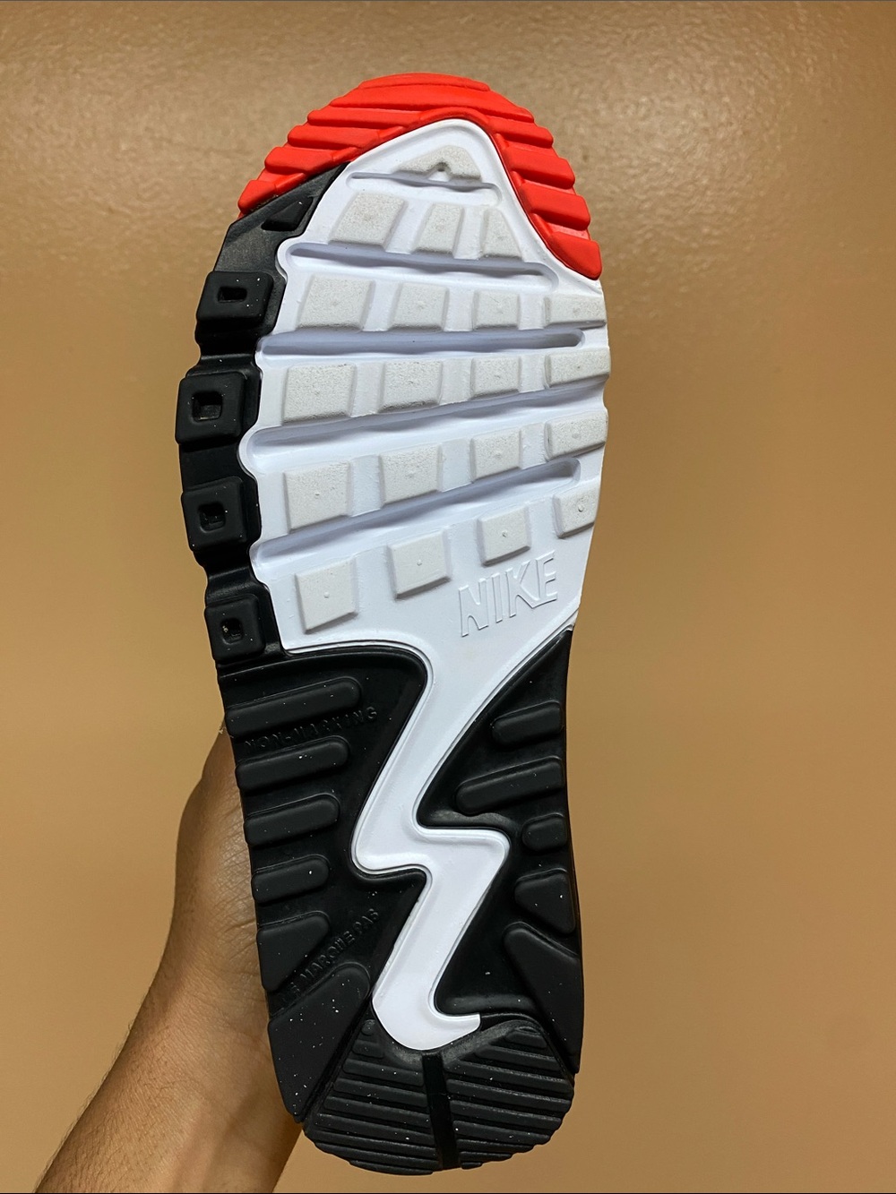 Nike Air Max 90 “White Chrome Yellow Black Bright Crimson” Size 7.5  833412-120 - Picture 14 of 16